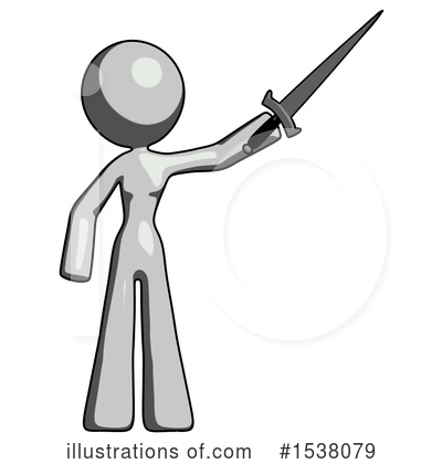 Royalty-Free (RF) Gray Design Mascot Clipart Illustration by Leo Blanchette - Stock Sample #1538079