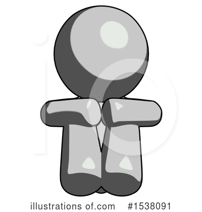 Royalty-Free (RF) Gray Design Mascot Clipart Illustration by Leo Blanchette - Stock Sample #1538091