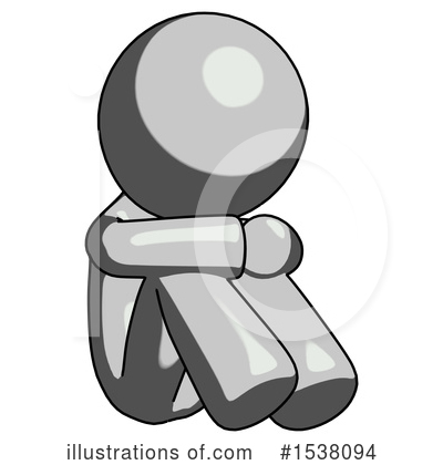 Royalty-Free (RF) Gray Design Mascot Clipart Illustration by Leo Blanchette - Stock Sample #1538094