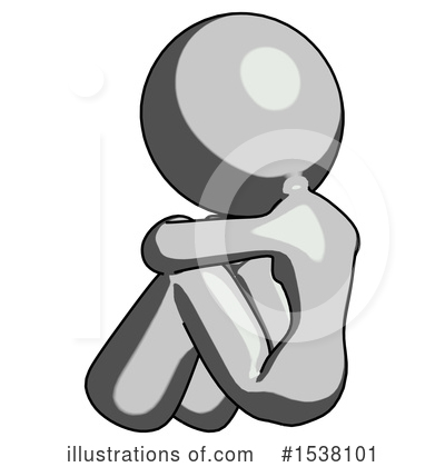 Royalty-Free (RF) Gray Design Mascot Clipart Illustration by Leo Blanchette - Stock Sample #1538101
