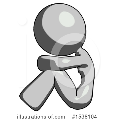 Royalty-Free (RF) Gray Design Mascot Clipart Illustration by Leo Blanchette - Stock Sample #1538104