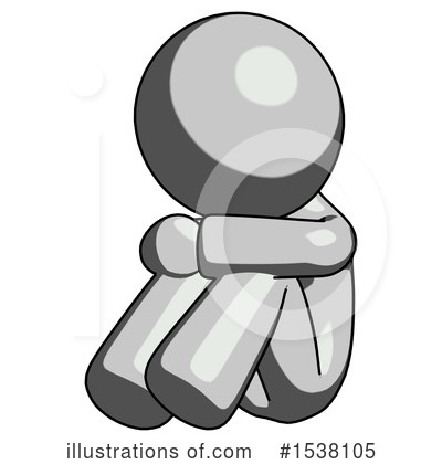 Royalty-Free (RF) Gray Design Mascot Clipart Illustration by Leo Blanchette - Stock Sample #1538105
