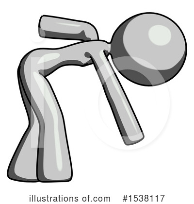 Royalty-Free (RF) Gray Design Mascot Clipart Illustration by Leo Blanchette - Stock Sample #1538117