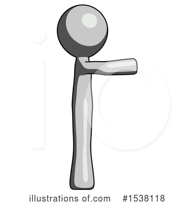 Royalty-Free (RF) Gray Design Mascot Clipart Illustration by Leo Blanchette - Stock Sample #1538118