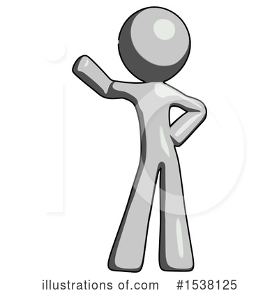 Royalty-Free (RF) Gray Design Mascot Clipart Illustration by Leo Blanchette - Stock Sample #1538125