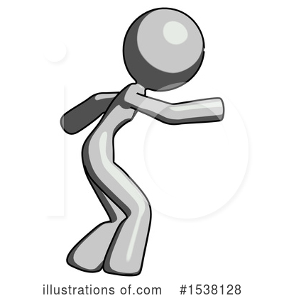 Royalty-Free (RF) Gray Design Mascot Clipart Illustration by Leo Blanchette - Stock Sample #1538128