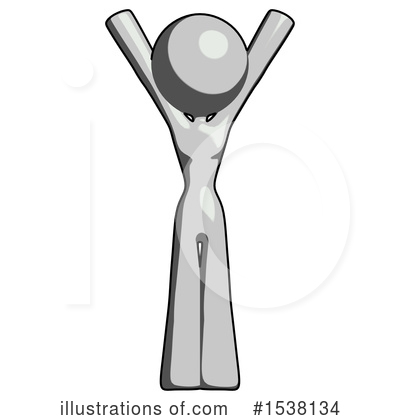 Royalty-Free (RF) Gray Design Mascot Clipart Illustration by Leo Blanchette - Stock Sample #1538134