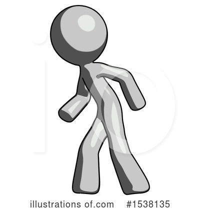 Royalty-Free (RF) Gray Design Mascot Clipart Illustration by Leo Blanchette - Stock Sample #1538135