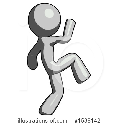 Royalty-Free (RF) Gray Design Mascot Clipart Illustration by Leo Blanchette - Stock Sample #1538142