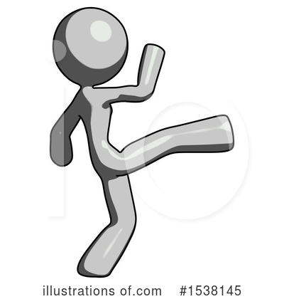 Royalty-Free (RF) Gray Design Mascot Clipart Illustration by Leo Blanchette - Stock Sample #1538145