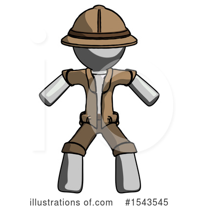 Royalty-Free (RF) Gray Design Mascot Clipart Illustration by Leo Blanchette - Stock Sample #1543545