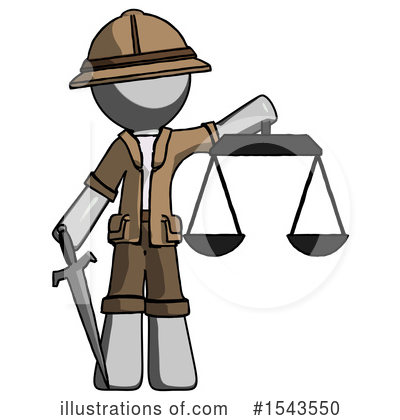 Royalty-Free (RF) Gray Design Mascot Clipart Illustration by Leo Blanchette - Stock Sample #1543550