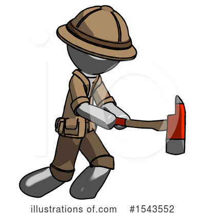 Royalty-Free (RF) Gray Design Mascot Clipart Illustration by Leo Blanchette - Stock Sample #1543552