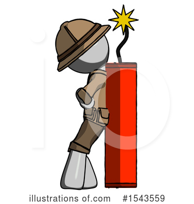 Royalty-Free (RF) Gray Design Mascot Clipart Illustration by Leo Blanchette - Stock Sample #1543559