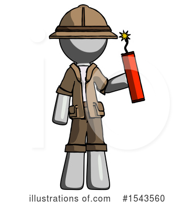 Royalty-Free (RF) Gray Design Mascot Clipart Illustration by Leo Blanchette - Stock Sample #1543560