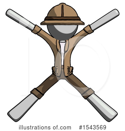 Royalty-Free (RF) Gray Design Mascot Clipart Illustration by Leo Blanchette - Stock Sample #1543569