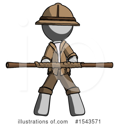 Royalty-Free (RF) Gray Design Mascot Clipart Illustration by Leo Blanchette - Stock Sample #1543571