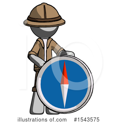 Royalty-Free (RF) Gray Design Mascot Clipart Illustration by Leo Blanchette - Stock Sample #1543575