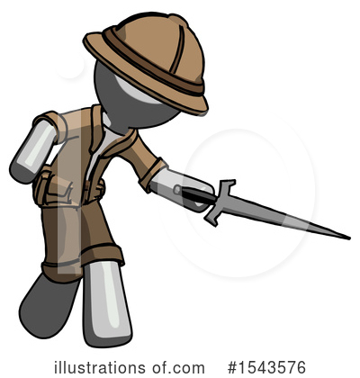 Royalty-Free (RF) Gray Design Mascot Clipart Illustration by Leo Blanchette - Stock Sample #1543576