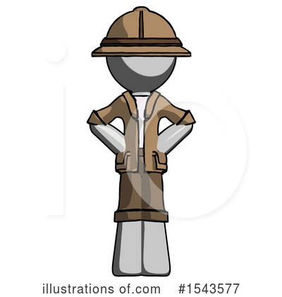 Royalty-Free (RF) Gray Design Mascot Clipart Illustration by Leo Blanchette - Stock Sample #1543577