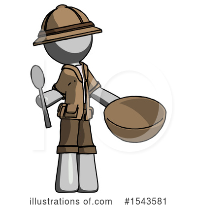 Royalty-Free (RF) Gray Design Mascot Clipart Illustration by Leo Blanchette - Stock Sample #1543581