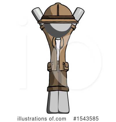 Royalty-Free (RF) Gray Design Mascot Clipart Illustration by Leo Blanchette - Stock Sample #1543585