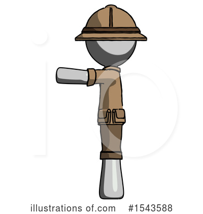 Royalty-Free (RF) Gray Design Mascot Clipart Illustration by Leo Blanchette - Stock Sample #1543588
