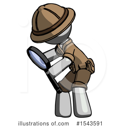 Royalty-Free (RF) Gray Design Mascot Clipart Illustration by Leo Blanchette - Stock Sample #1543591