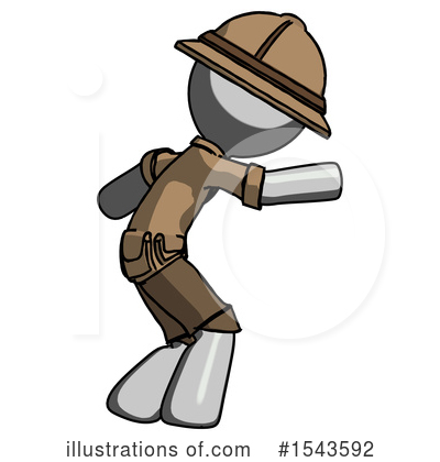 Royalty-Free (RF) Gray Design Mascot Clipart Illustration by Leo Blanchette - Stock Sample #1543592