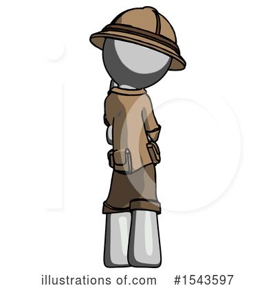 Royalty-Free (RF) Gray Design Mascot Clipart Illustration by Leo Blanchette - Stock Sample #1543597