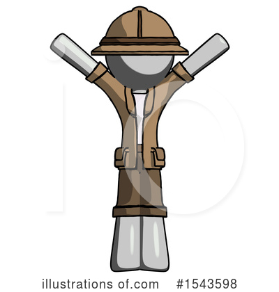 Royalty-Free (RF) Gray Design Mascot Clipart Illustration by Leo Blanchette - Stock Sample #1543598