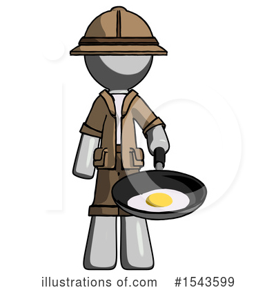 Royalty-Free (RF) Gray Design Mascot Clipart Illustration by Leo Blanchette - Stock Sample #1543599