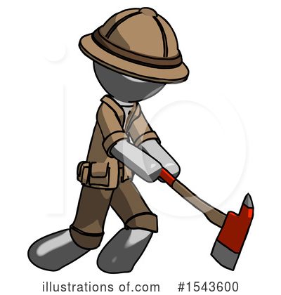 Royalty-Free (RF) Gray Design Mascot Clipart Illustration by Leo Blanchette - Stock Sample #1543600