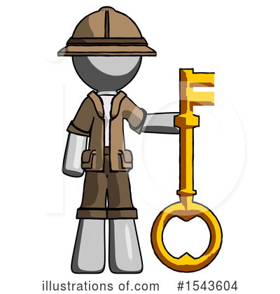 Royalty-Free (RF) Gray Design Mascot Clipart Illustration by Leo Blanchette - Stock Sample #1543604