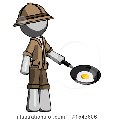 Royalty-Free (RF) Gray Design Mascot Clipart Illustration by Leo Blanchette - Stock Sample #1543606