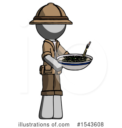 Royalty-Free (RF) Gray Design Mascot Clipart Illustration by Leo Blanchette - Stock Sample #1543608