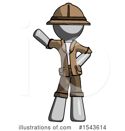 Royalty-Free (RF) Gray Design Mascot Clipart Illustration by Leo Blanchette - Stock Sample #1543614