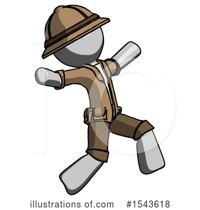 Royalty-Free (RF) Gray Design Mascot Clipart Illustration by Leo Blanchette - Stock Sample #1543618