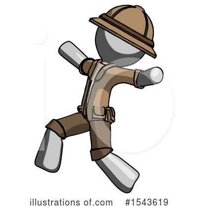 Royalty-Free (RF) Gray Design Mascot Clipart Illustration by Leo Blanchette - Stock Sample #1543619