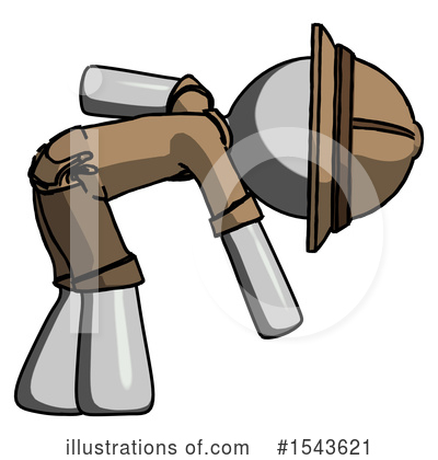 Royalty-Free (RF) Gray Design Mascot Clipart Illustration by Leo Blanchette - Stock Sample #1543621