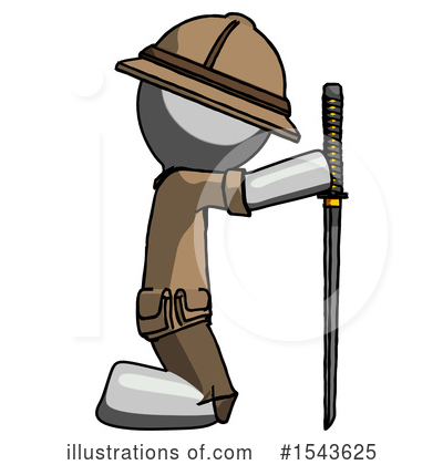 Royalty-Free (RF) Gray Design Mascot Clipart Illustration by Leo Blanchette - Stock Sample #1543625