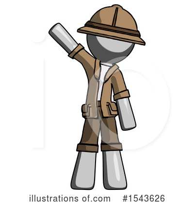 Royalty-Free (RF) Gray Design Mascot Clipart Illustration by Leo Blanchette - Stock Sample #1543626