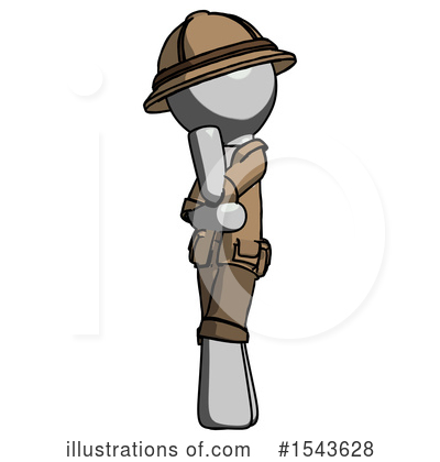 Royalty-Free (RF) Gray Design Mascot Clipart Illustration by Leo Blanchette - Stock Sample #1543628