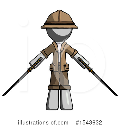 Royalty-Free (RF) Gray Design Mascot Clipart Illustration by Leo Blanchette - Stock Sample #1543632