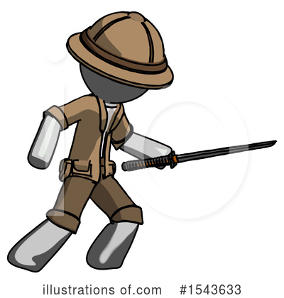Royalty-Free (RF) Gray Design Mascot Clipart Illustration by Leo Blanchette - Stock Sample #1543633
