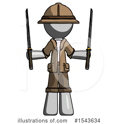 Royalty-Free (RF) Gray Design Mascot Clipart Illustration by Leo Blanchette - Stock Sample #1543634