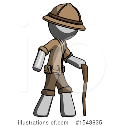Royalty-Free (RF) Gray Design Mascot Clipart Illustration by Leo Blanchette - Stock Sample #1543635