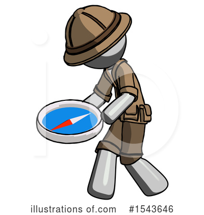 Royalty-Free (RF) Gray Design Mascot Clipart Illustration by Leo Blanchette - Stock Sample #1543646