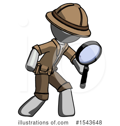 Royalty-Free (RF) Gray Design Mascot Clipart Illustration by Leo Blanchette - Stock Sample #1543648