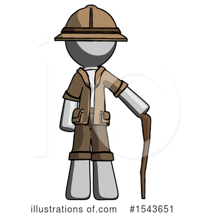 Royalty-Free (RF) Gray Design Mascot Clipart Illustration by Leo Blanchette - Stock Sample #1543651